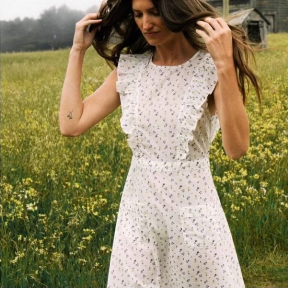Christy Dawn Jessa White Floral Maxi Dress